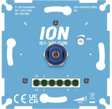 ION 1 tot 10 Volt draaidimmer regeleenheid voor inbouwmontage met aansluitklemmen