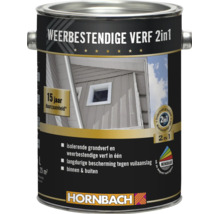 HORNBACH 2in1 weerbestendige verf voor binnen en buiten met isolerende grondverf en 15 jaar duurzaamheid in een verfblik