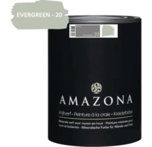 Amazona krijtverf Evergreen 20 minerale verf voor muren en hout in blik van 0.75 liter