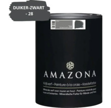 Amazona Krijtverf Duiker Zwart 0.75 liter blik voor muren en hout