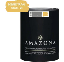 Amazona krijtverf Zonnestraal Oker 25 voor muren en hout in een blik van 0,75 liter