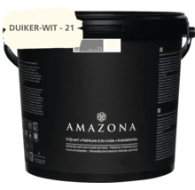 Emmer met Amazona krijtverf in Duiker-Wit 21 voor muren en hout