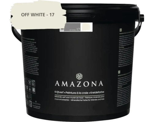 Amazona Krijtverf Off White 17 in emmer voor muren en hout