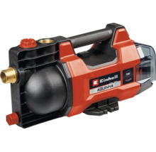 Einhell accu-tuinpomp Aquinna met draaggreep en messing aansluitingen.