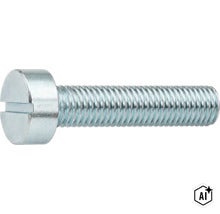 Cilinderkopschroef met sleuf van metaal met volledige schroefdraad (Image AI modified or generated)