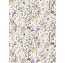 Behang met aquarel bloemendessin in een bloemenpatroon voor decoratieve wandbekleding.
