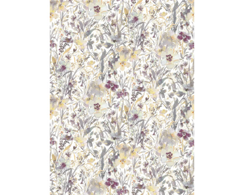 Behang met aquarel bloemendessin in een bloemenpatroon voor decoratieve wandbekleding.