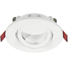 Ronde led inbouwspot met veermechanisme voor plafondmontage
