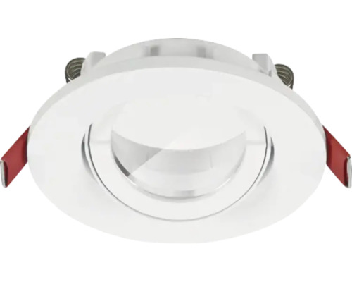 Ronde led inbouwspot met veermechanisme voor plafondmontage