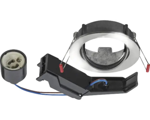 Inbouwspot frame met GU10 fitting en aansluitbox voor plafondmontage
