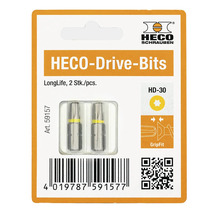 Twee HECO-Drive-Bits HD-30 LongLife in de originele verpakking.