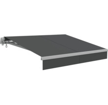 Knikarmscherm met muurbevestiging en slinger voor zonwering op het terras of balkon