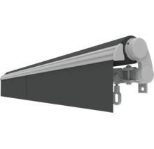 Knikarmscherm met cassette voor wandmontage, zonwering voor terras en balkon.