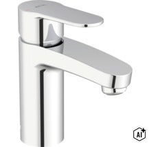 Avital wastafelmengkraan met één hendel in metaal voor eenvoudige bediening in de badkamer. (Image AI modified or generated)