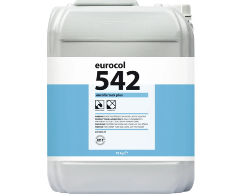 Eurocol 542 Eurofix Tack Plus fixering voor tapijttegels en loose lay vloeren, 10 kilogram jerrycan