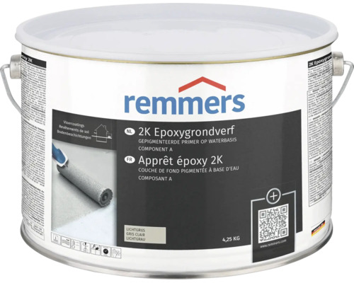 Remmers 2K Epoxygrondverf component A lichtgrijs 4,25 kilogram