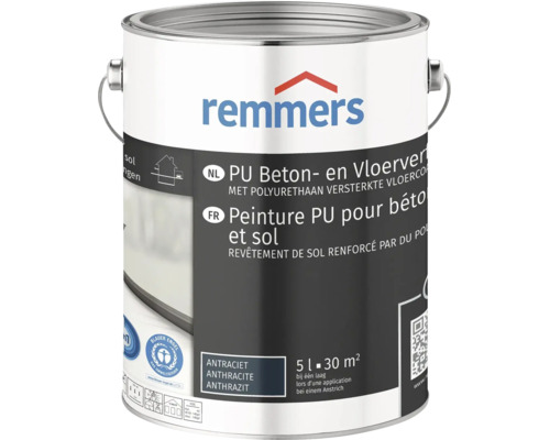 Remmers PU Beton en Vloerverf vijf liter emmer voor vloercoating