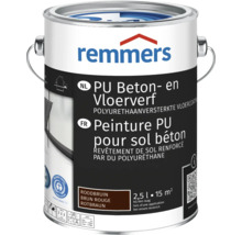 Remmers PU beton- en vloerverf in roodbruin, 2,5 liter verpakking voor 15 vierkante meter, polyurethaan versterkte vloercoating.