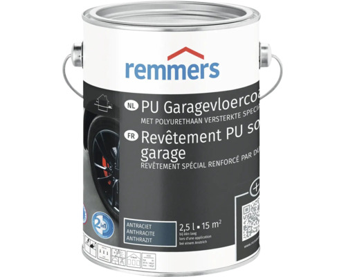 Remmers PU Garagevloercoating antraciet 2,5 liter