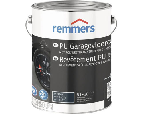 Remmers polyurethaan garagevloercoating in vijf liter voor dertig vierkante meter