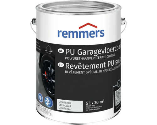 Remmers PU garagevloercoating 5 liter voor 30 vierkante meter in lichtgrijs