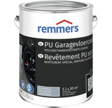 Remmers PU Garagevloercoating in Zilvergrijs, 5 liter emmer voor 30 vierkante meter, polyurethaanversterkte vloercoating voor garages.