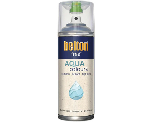 Belton Free Aqua Colours hoogglans blanke lak spuitbus