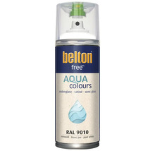 Belton free Aqua Colours spuitlak in puur wit zijdeglans RAL 9010