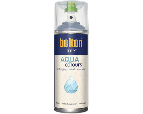 Belton Free Aqua Colours blanke lak zijdeglans in spuitbus