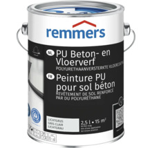 Remmers PU Beton- en vloerverf in een blik van 2,5 liter voor het coaten van betonnen vloeren voor een oppervlak van 15 vierkante meter.