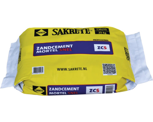 Sakrete Zandcement Mortel Snel zak 25 kilogram voor snelle reparatiewerkzaamheden