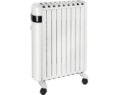 Mobiele olieradiator met wielen voor flexibele verwarming van binnenruimtes