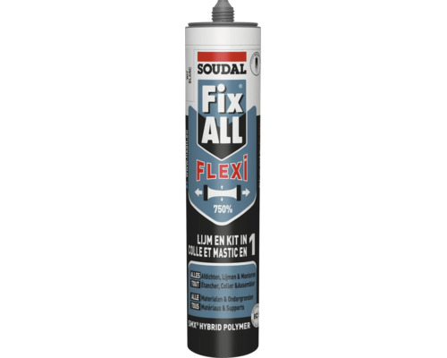 Soudal Fix All Flexi hybride polymeer lijm en kit in koker
