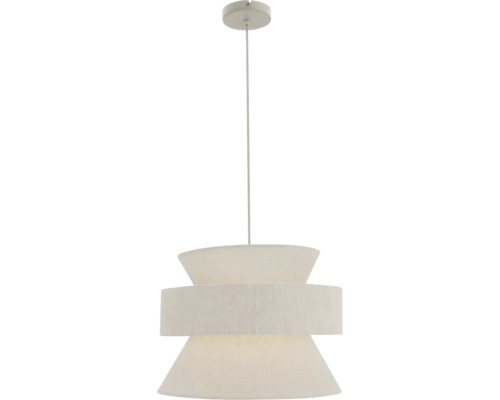 Moderne hanglamp met getrapte stoffen kap voor binnenverlichting