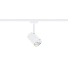 Een witte ledspot voor een railsysteem voor directe verlichting.