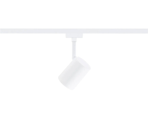 Een witte LED railspot voor montage aan een railsysteem voor binnenverlichting.