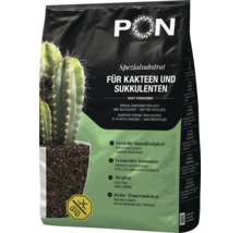 PON speciaal substraat voor cactussen en vetplanten, veenvrij, niet voorbemest, voorkomt wateroverlast en varenrouwmuggen.
