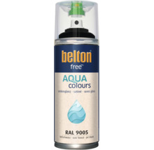 Belton free Aqua spuitlak zijdeglans in diepzwart RAL 9005