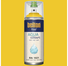 Belton free Aqua Colours spuitlak mat RAL 1021 koolzaadgeel