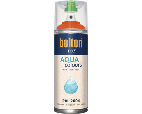 Belton Free Aqua Colours spuitlak in puur oranje mat RAL 2004