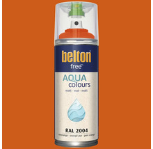 Belton Free Aqua Colours spuitlak mat in puur oranje RAL 2004