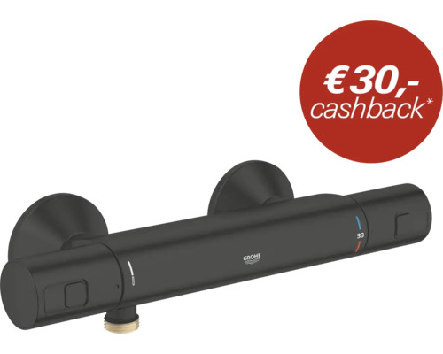 Grohe thermostaatkraan voor douche in matte uitvoering met cashback actie