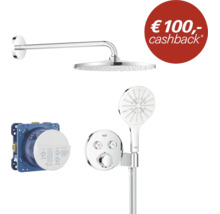 Grohe inbouw douchesysteem met hoofddouche en handdouche inclusief thermostaatkraan en inbouwdeel.