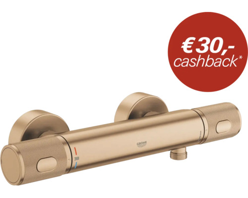 Grohe thermostaatkraan voor de douche in metallic uitvoering met cashback actie