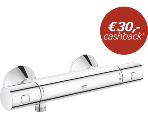 Grohe thermostatische douchekraan voor wandmontage met cashback actie