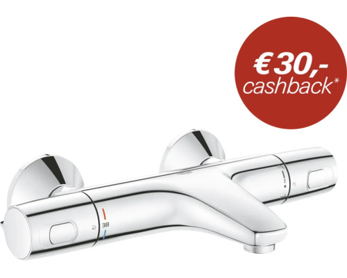 Grohe thermostatische douchekraan voor wandmontage met cashback actie