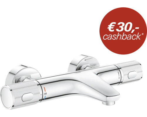 Grohe thermostaatkraan voor bad met cashback actie.