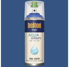 Belton free Aqua colours spuitlak mat RAL 5010 gentiaanblauw