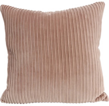 Vierkant sierkussen van zachte corduroy stof met verticale strepenstructuur voor in de woonkamer of slaapkamer