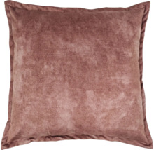 Vierkant sierkussen van zachte fluwelen stof met een decoratieve rand voor in de woonkamer of slaapkamer